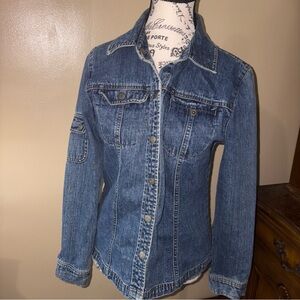 Classic Denim Jacket Women’s Blue Jeans, Denim Jacket Size Small‎